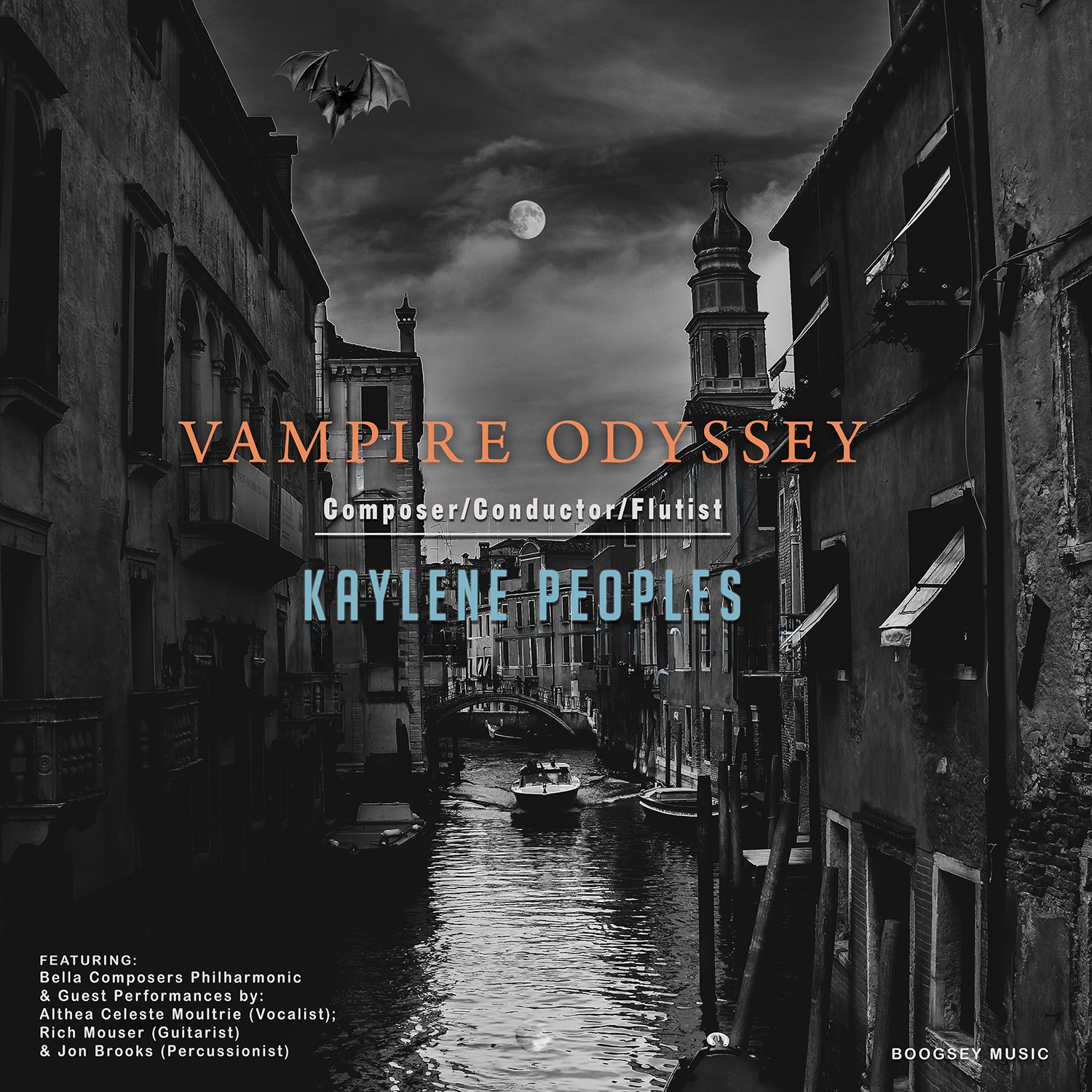 "Vampire Odyssey" Composed/Conducted by Kaylene Peoples with full orchestra mastered by Brian Gardner/Bernie Grundman Hollywood