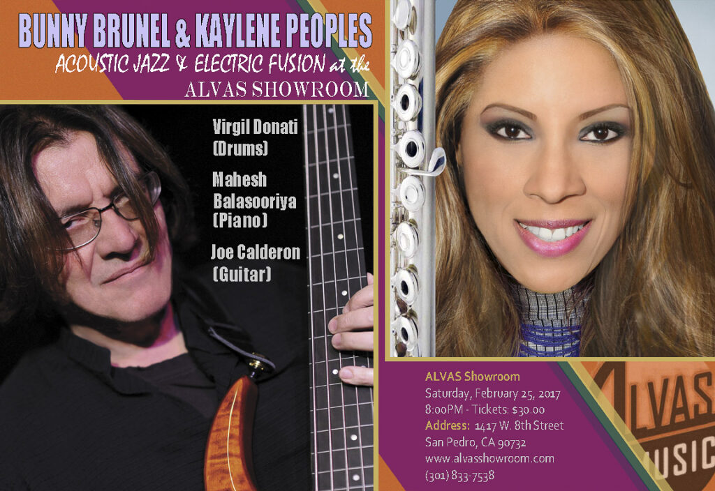Kaylene Peoples and Bunny Brunel Acoustic Jazz & Electric Fusion