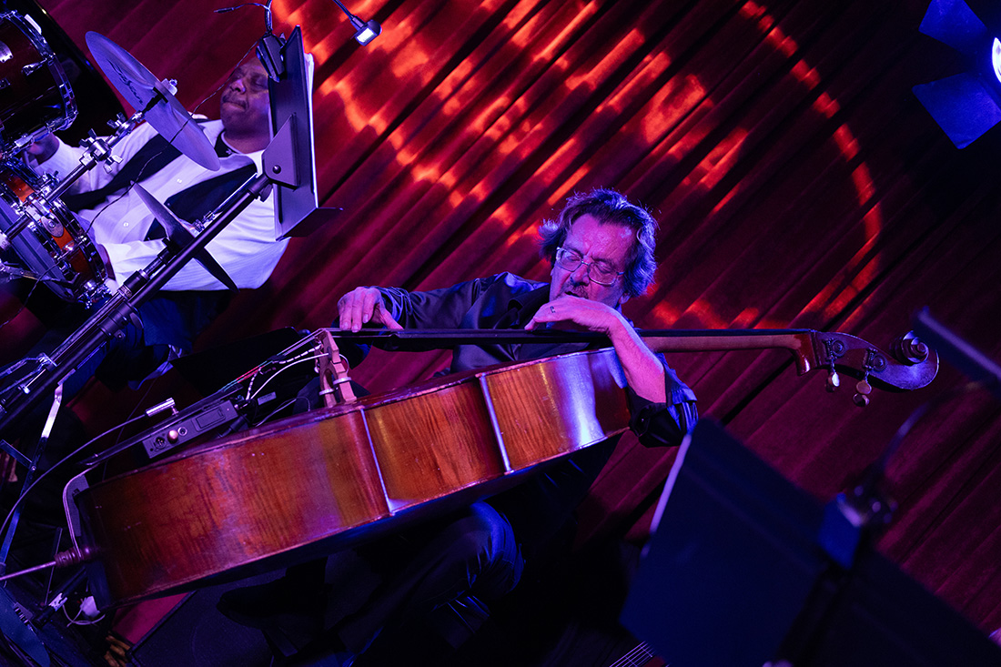 Bunny Brunel plays a set of straight ahead jazz standards on the upright bass at the Catalina Jazz Club for Kaylene Peoples: "A Journey Through Jazz" (Photo: Karim Saafir)